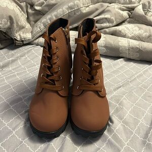 Tan ankle boots